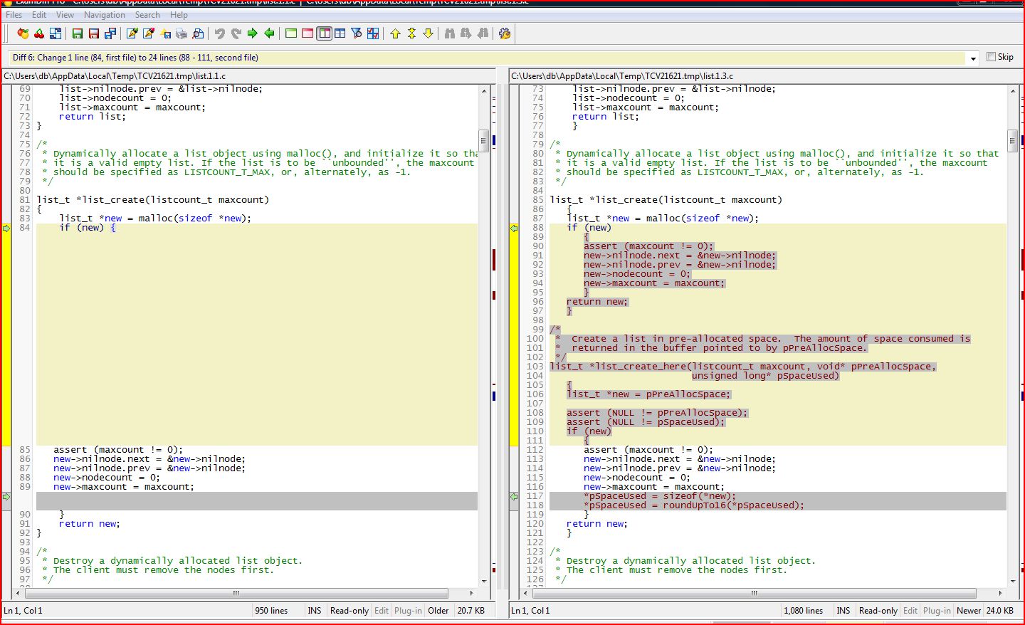 ExamDiffScreen